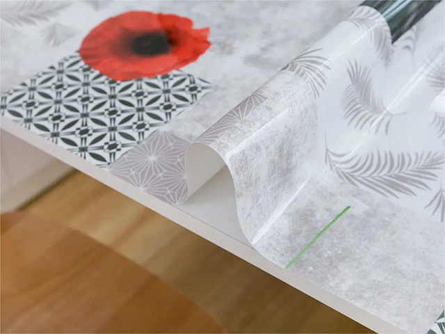 HM-039 Anti-Hot PVC Printed Table Sheet Waterproof Deluxe Heavy Duty PVC Table Cover Protector