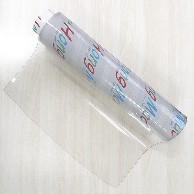 HM-002 0.08mm Thickness PVC Super Clear Transparent Soft Film In Roll 