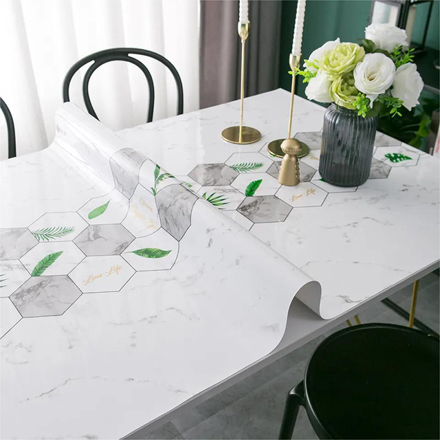 HM-044 Colorful PVC Table Cloth Sheet Printed Table Cover