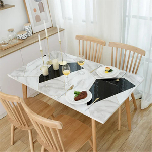 HM-040 Waterproof And Oilproof Durable Thick Vinyl Table Cloths For Kitchen Dinning Tabletop Cover