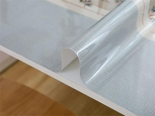 HM-032 Oil Resistant Rigid PVC Sheet Decorative Waterproof Table Cloth