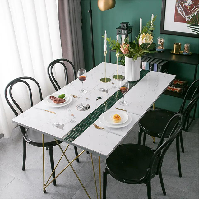 HM-036 Table Cover Print PVC Eco-Friendly Waterproof Decorative Printed Table Cloth