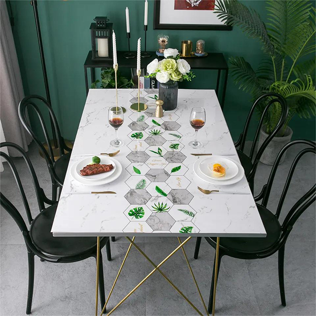 HM-044 Colorful PVC Table Cloth Sheet Printed Table Cover